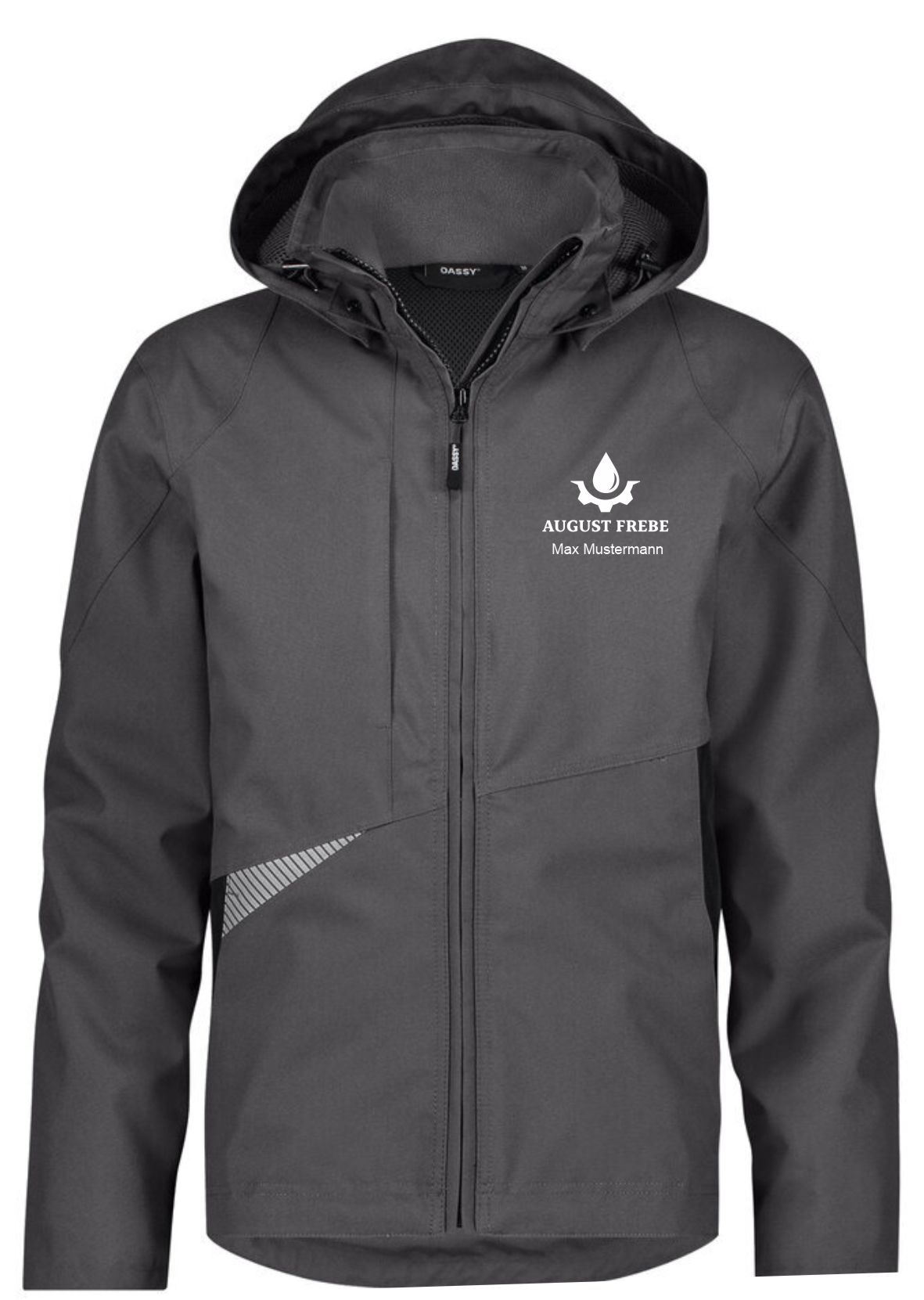 Allwetterjacke Hyper Anthrazitgrau/schwarz