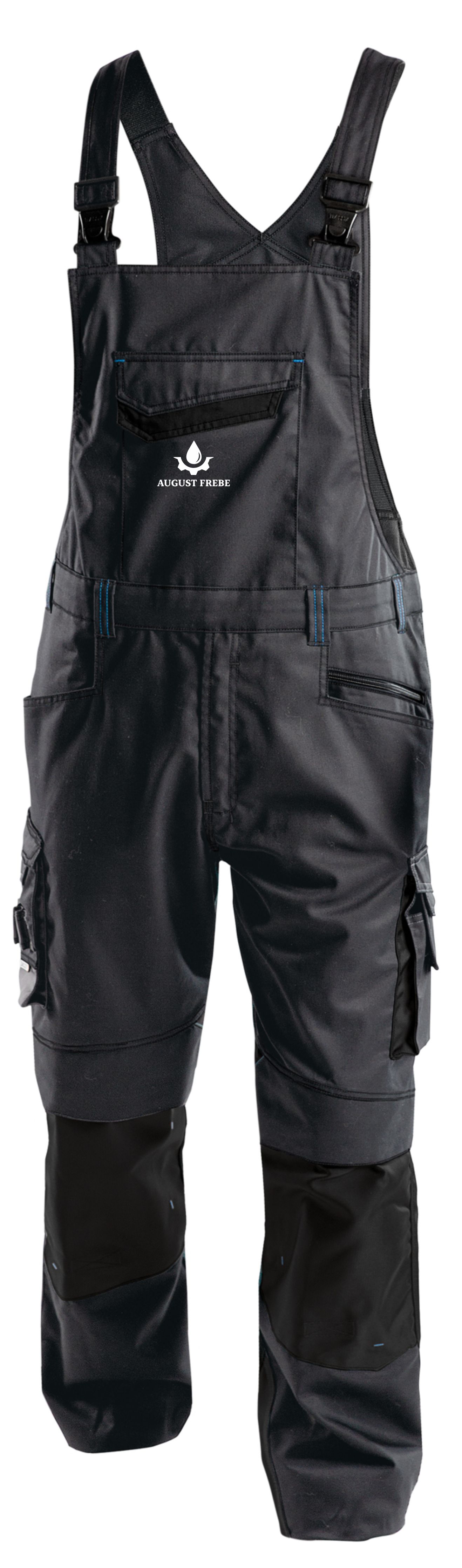 Latzhose Voltic grau-schwarz (AF)