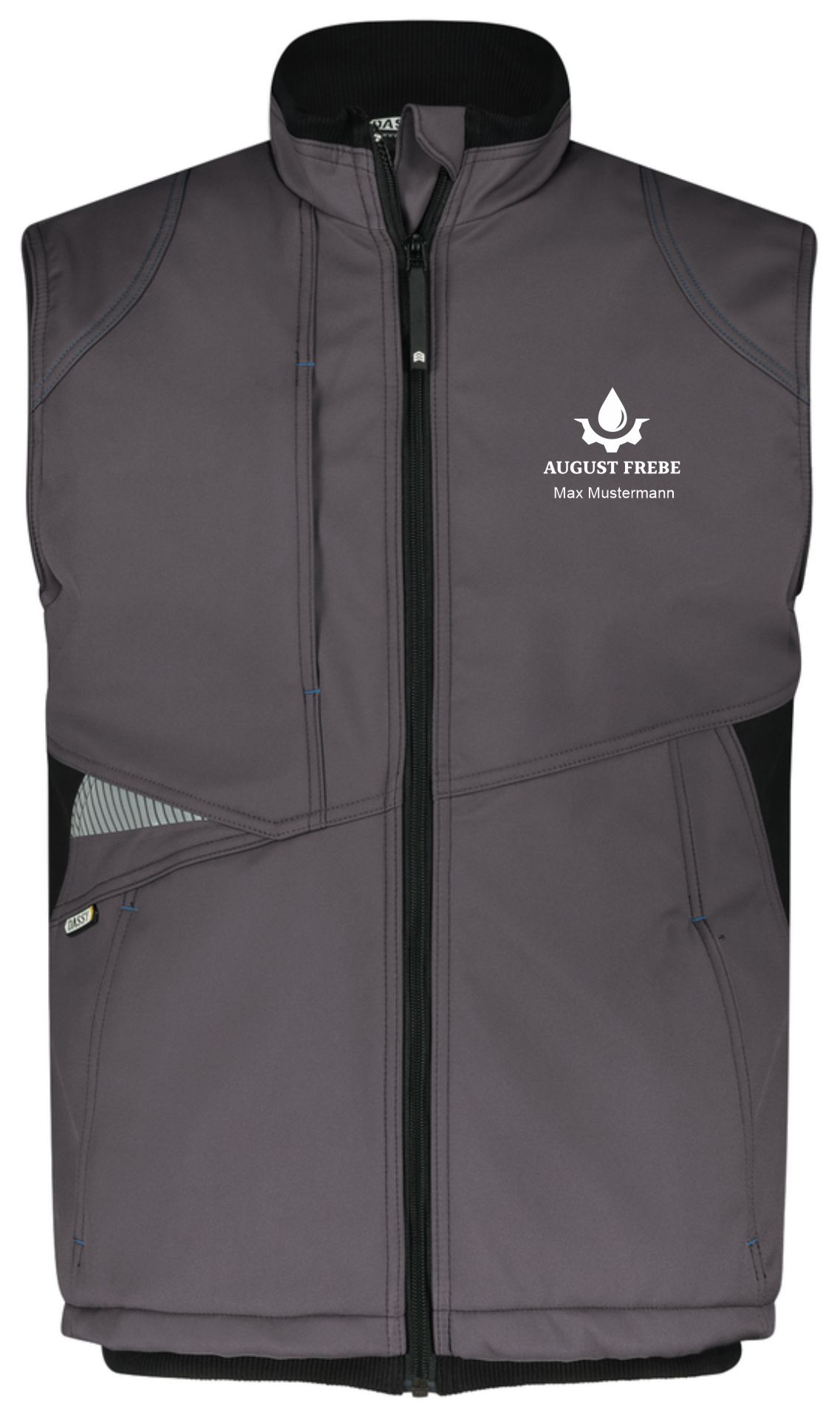 Softshellweste Fusion grau-schwarz (AF)