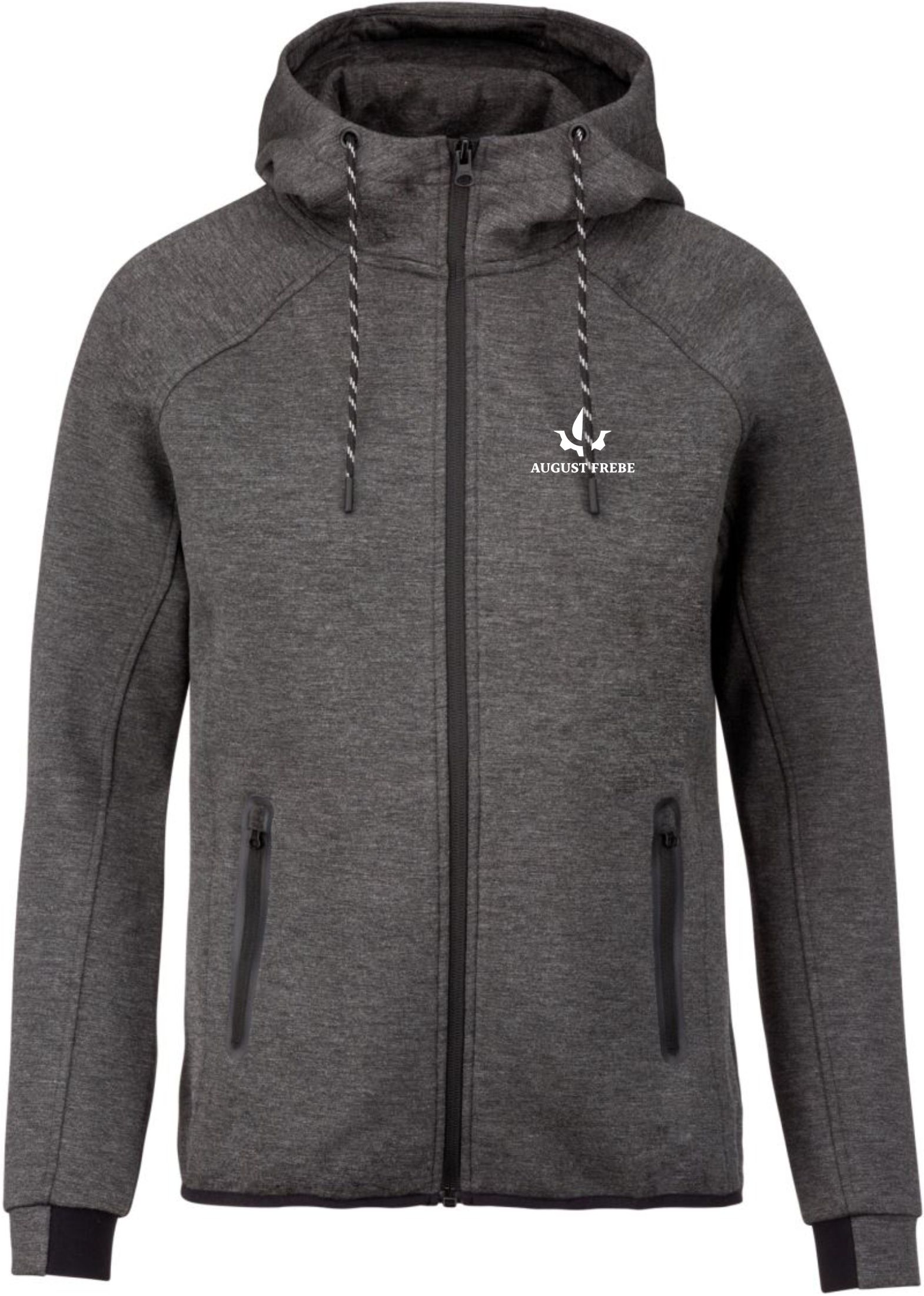 Herren Trainingsjacke Kariban dunkelgrau